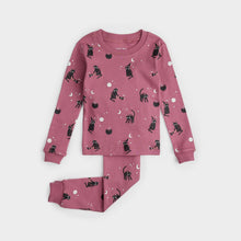 Load image into Gallery viewer, Black Cat Pajamas GLOW IN THE DARK