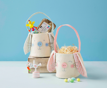 Load image into Gallery viewer, Blue Easter Bunny Canvas Buckets