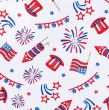 Load image into Gallery viewer, Red White & Blue Printed Footie