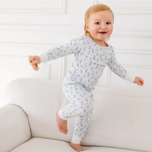 Load image into Gallery viewer, Bunny Patch Pajamas Blue