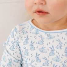 Load image into Gallery viewer, Bunny Patch Pajamas Blue