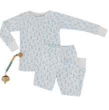 Load image into Gallery viewer, Bunny Patch Pajamas Blue