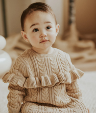 Load image into Gallery viewer, Taupe Sweater Dress Set