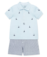 Load image into Gallery viewer, Sailboat Polo Short Set