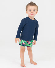 Load image into Gallery viewer, Navy Rash Guard Long Sleeve