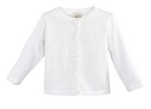 Load image into Gallery viewer, White Cardigan - Ladder Edge