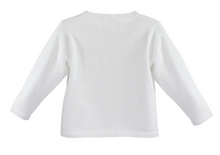 Load image into Gallery viewer, White Cardigan - Ladder Edge