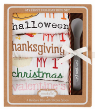 Load image into Gallery viewer, My 1st Holiday Bib Set