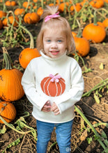 Load image into Gallery viewer, Bow Pumpkin Sweater