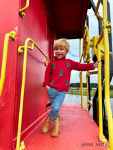 Load image into Gallery viewer, Christmas Tree Roll Neck Sweater