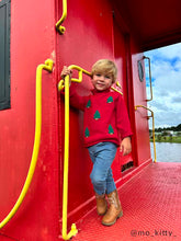 Load image into Gallery viewer, Christmas Tree Roll Neck Sweater