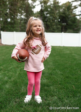 Load image into Gallery viewer, Pink Football Rollneck Sweater