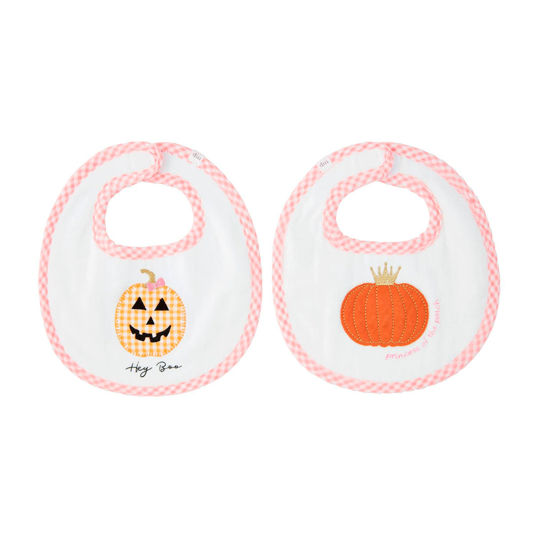 Reversible Halloween Bib Pink