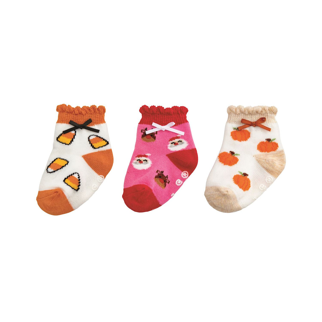 1st Holiday Socks Girl