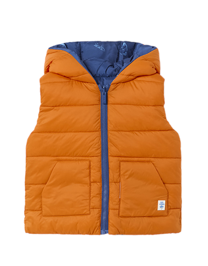 Orange Puffer Vest Reversible – Spring Lake Kids