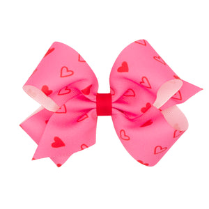 Valentine Heart Print Bows