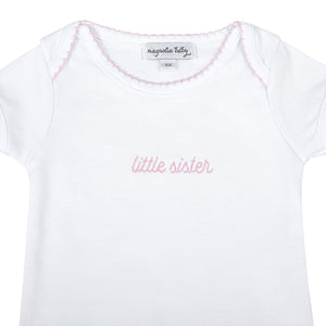 Little Sister Embroidered Bodysuit