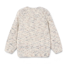 Load image into Gallery viewer, Spring Lake Kids Mayoral cream speckled long-sleeved sweater with a round neckline and melange knit texture