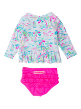 Load image into Gallery viewer, Tropical Resort Rash Guard Bikini