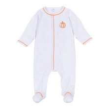 Load image into Gallery viewer, Baby Pumpkin Embroidered Footie