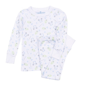 Tiny Tee Time Pajamas Blue