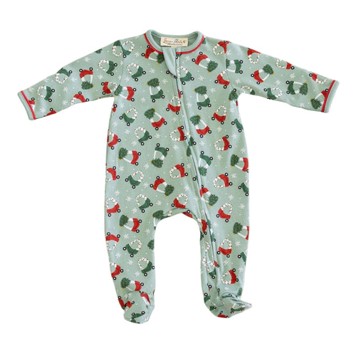 Deck The Wheels Zip Footie