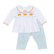 Load image into Gallery viewer, Lil Pumpkin Smocked Pant Set