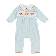 Load image into Gallery viewer, Lil Pumpkin Smocked Playsuit