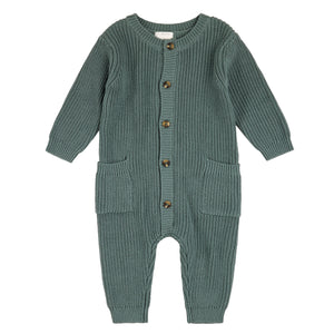 Teal Sweater Knit Playsuit