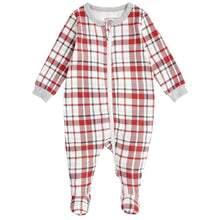 Load image into Gallery viewer, Plaid Sleeper Footie