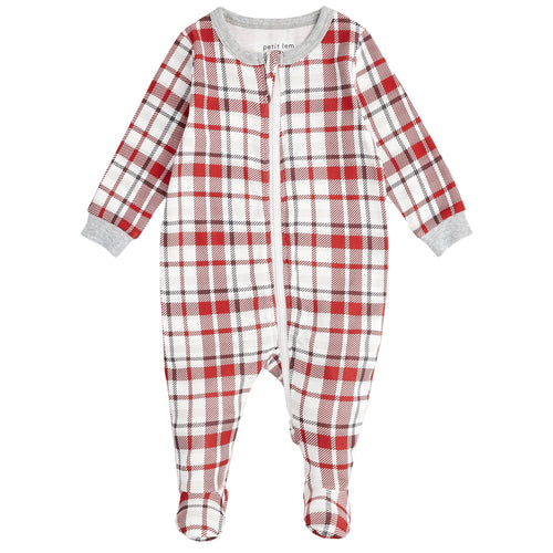 Plaid Sleeper Footie