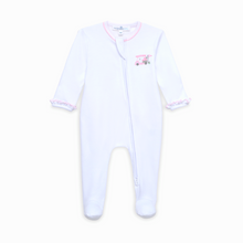 Load image into Gallery viewer, Little Golfer Embroidered Zip Footie