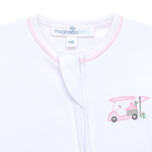 Load image into Gallery viewer, Little Golfer Embroidered Zip Footie