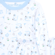 Load image into Gallery viewer, Little Golfer Pajamas Blue