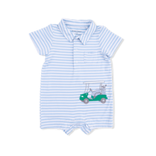 Load image into Gallery viewer, Striped Golf Polo Shortie