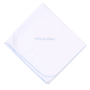 Little Sister &  Little Brother Embroidered Swaddle