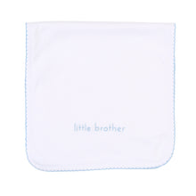 Load image into Gallery viewer, Little Sister &amp; Little Embroidered Brother Burp Cloth