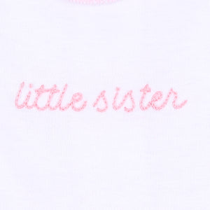 Little Sister &  Little Brother Embroidered Swaddle