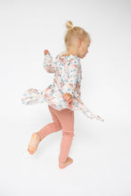 Load image into Gallery viewer, Painted Floral Ruffle Tiered Dress / Legging