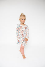 Load image into Gallery viewer, Painted Floral Ruffle Tiered Dress / Legging