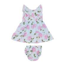 Load image into Gallery viewer, Hydrangea Dress &amp; Diaper Cover