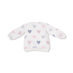 Heart Sweatshirt Set