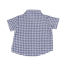 Load image into Gallery viewer, Navy Gingham Short Set