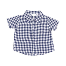 Load image into Gallery viewer, Navy Gingham Short Set