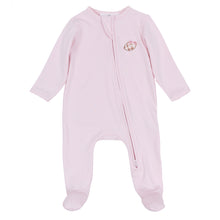 Load image into Gallery viewer, Tiny Tailgater Zip Footie Pink