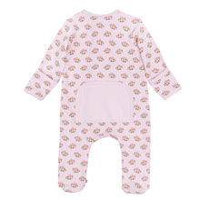 Load image into Gallery viewer, Tiny Tailgater Printed Zip Footie Pink