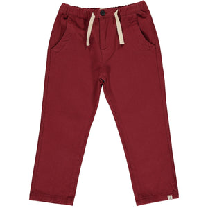 Jay Twill Pant Burgundy