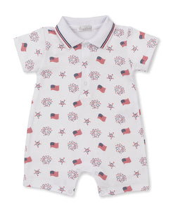 Bold Stars & Stripes Short Playsuit