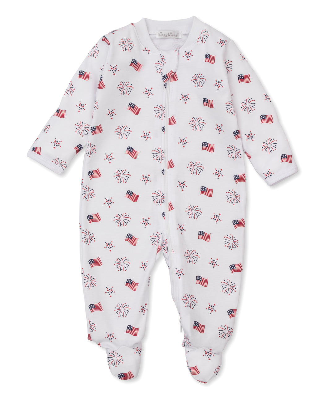 Bold Stars & Stripes Zip Footie