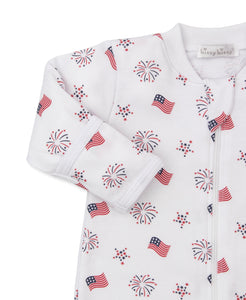Bold Stars & Stripes Zip Footie